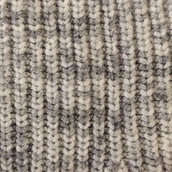 Lucky Brand Marled Gray raglan Sweater 3/4 sleeves - Picture 6 of 6